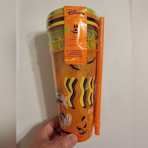 NWT Zak Halloween Disney 4 Pack Reusable Drinkware
